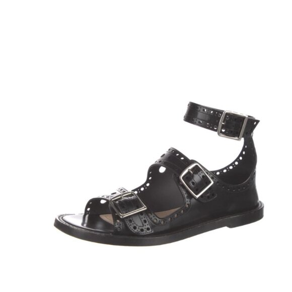 Christian Dior Teddy-D Leather Gladiator Sandals 38.5 8.5 - Picture 1 of 5